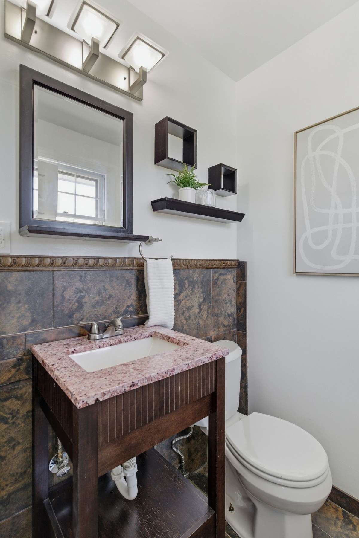 Bath in primary bedroom.