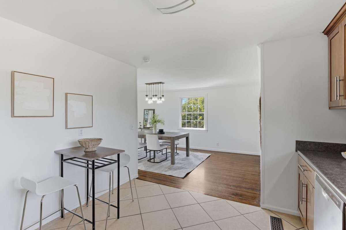 Kitchen includes all stainless appliances, refrigerator, built-in microwave, dishwasher and disposal.