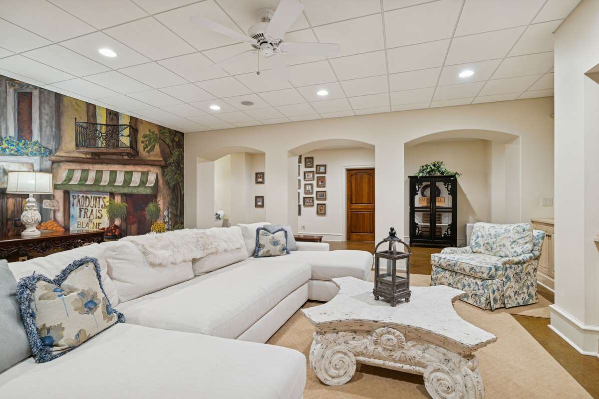 Located on the lower level