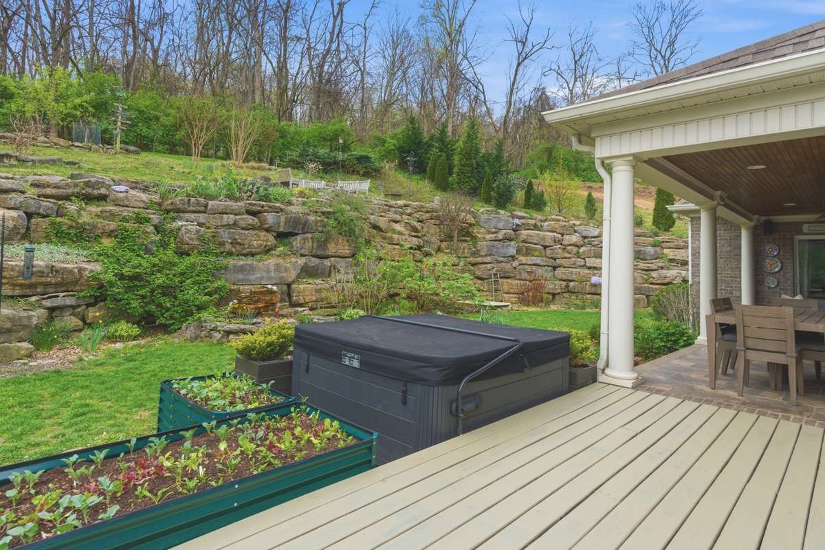 Early spring gardens.