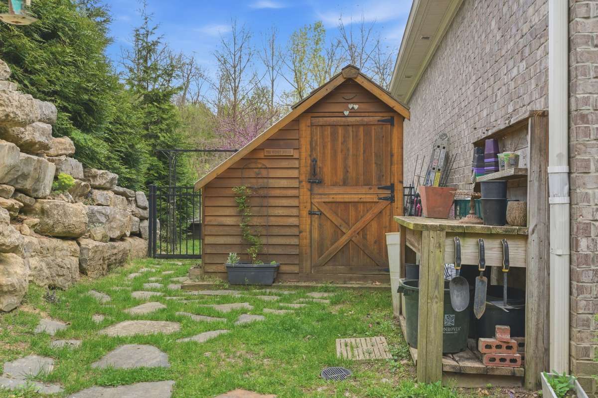 Garden shed.