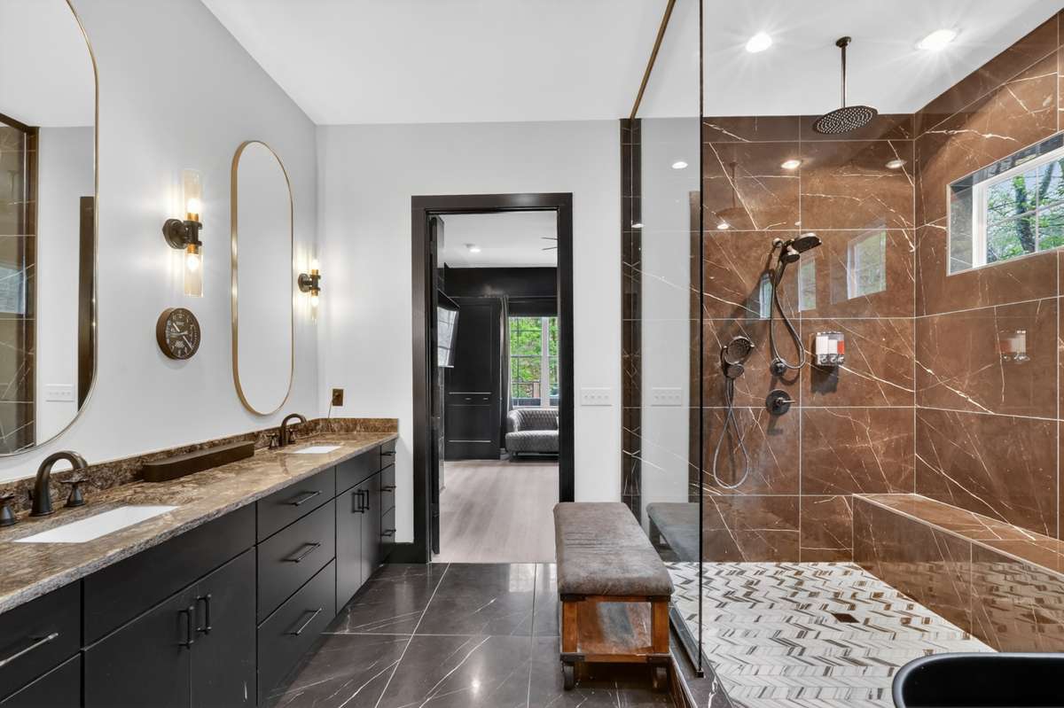 Double vanities for added convenience and ease.