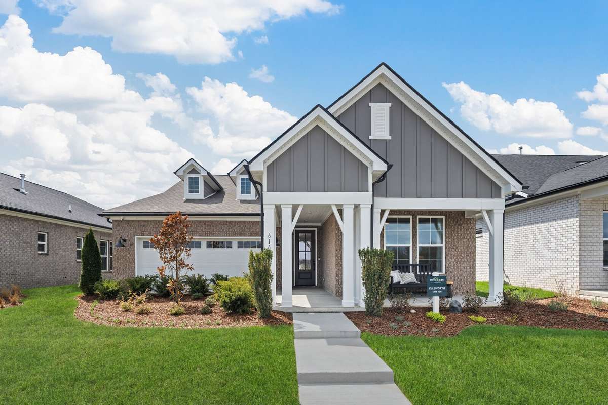 Ellsworth Front Elevation - Brick on all 4 sides & James Hardie Board Details 
*Photo for example only - previously built Ellsworth*