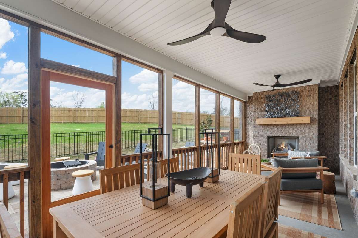 LARGE covered or screened in back porch for the ideal indoor/outdoor layout!  *Photo for example only - previously built Ellsworth*