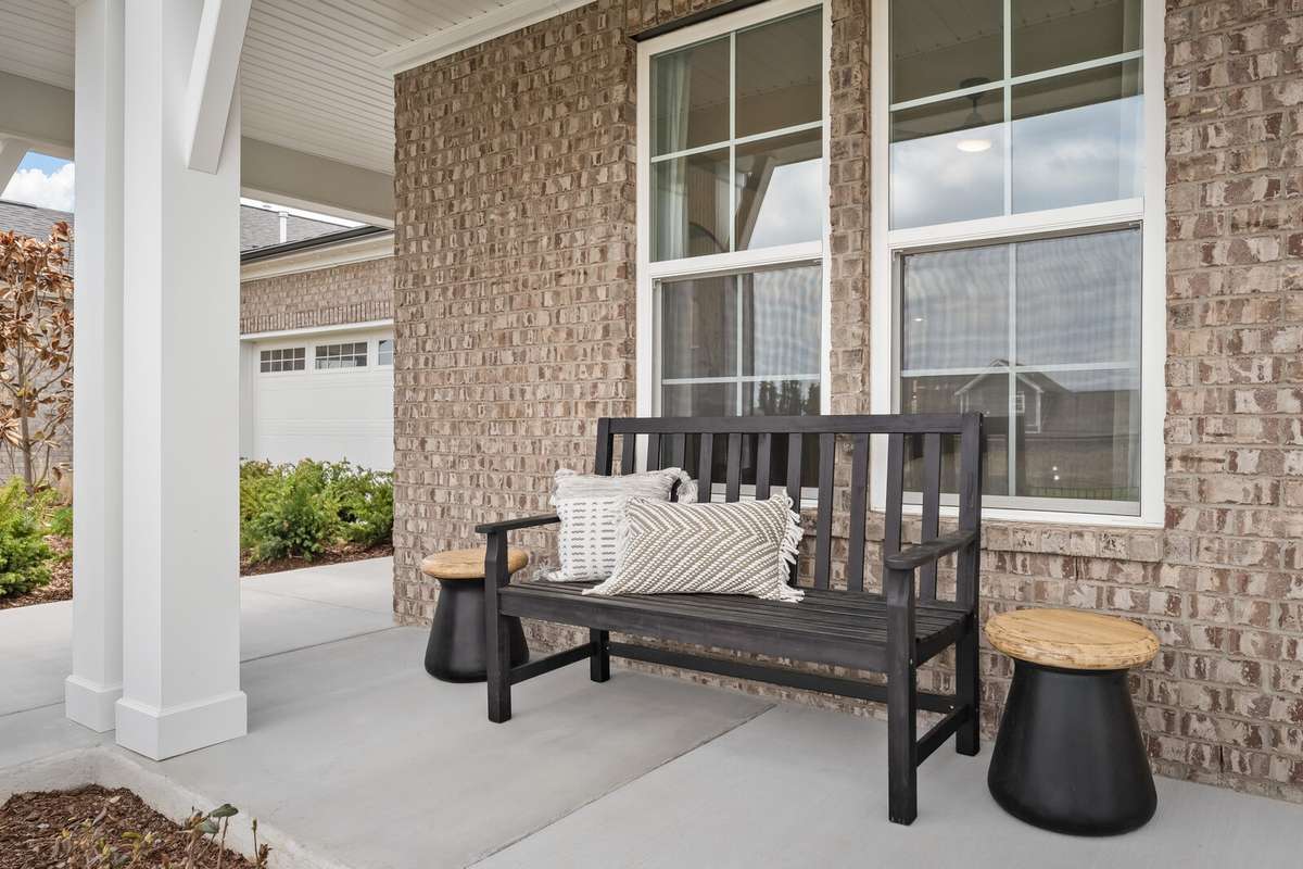Nice size covered front porch you can relax and enjoy your morning coffee *Photo for example only - previously built Ellsworth*