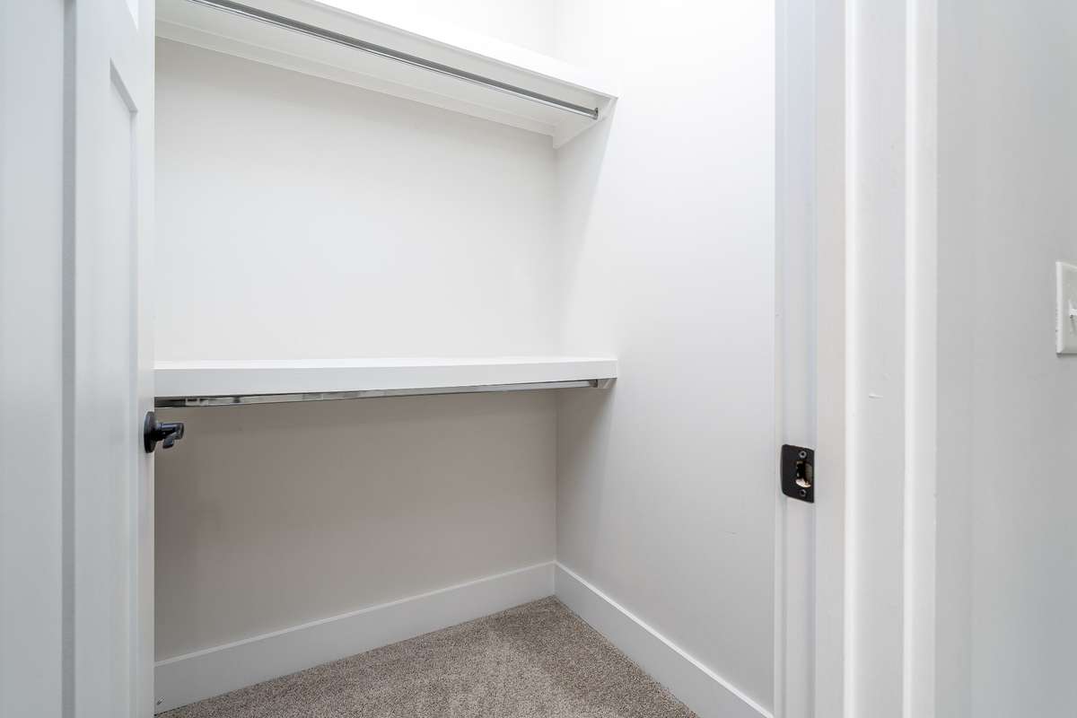 Storage closet in the Primary Bath