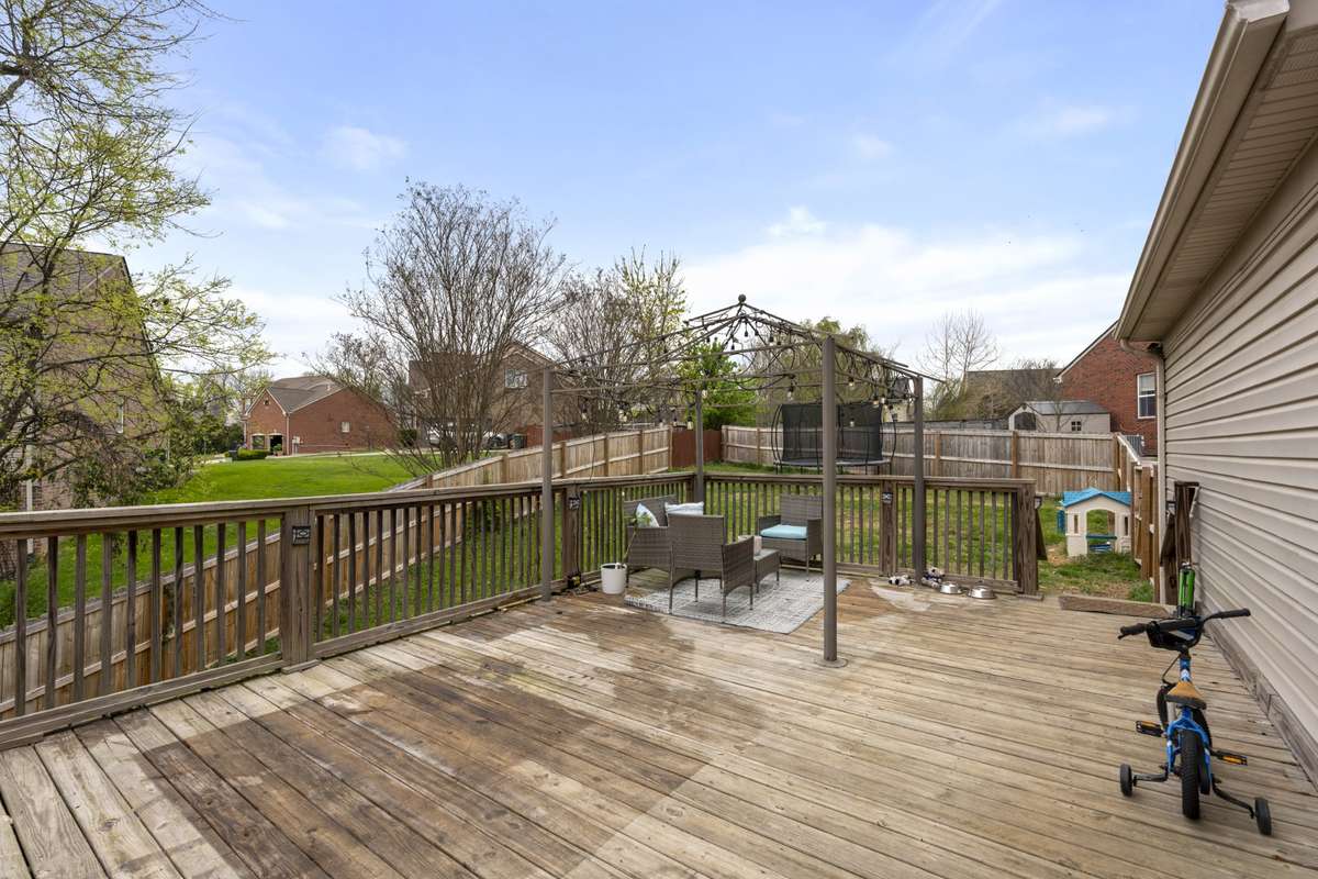 Spacious deck.