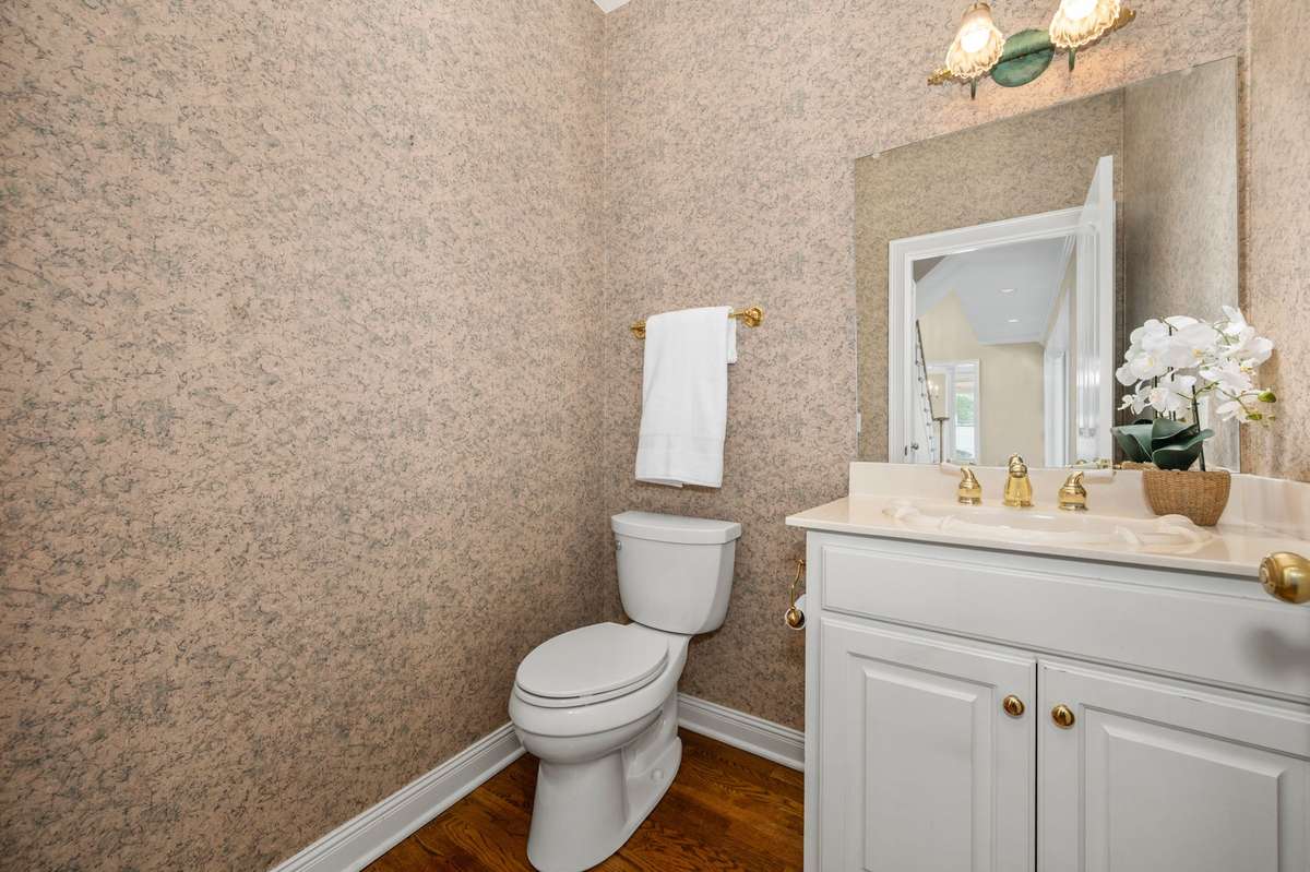 First floor half bath
