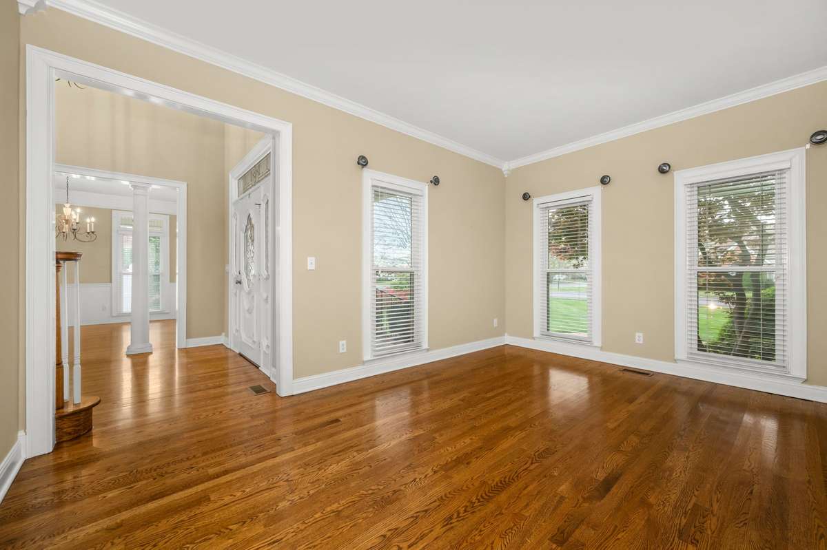 This room could be a front office or formal living room.