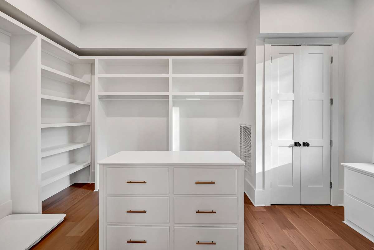 Linen Closet as well as a Island completes your closet