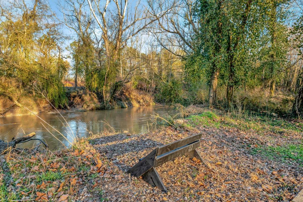 Harpeth River at the back of your property. Imagine spending time watching the river and wildlife or exploring the waterways!