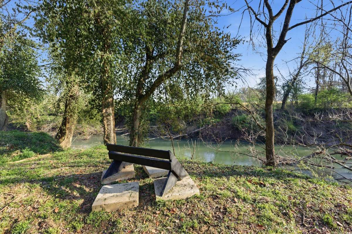 Your Property Adjoins the Harpeth River taking advantage of the wildlife and paddling up and down the river the other side the river is protected parkland so no neighbors other than the Deer, Otter, Wild Turkey, Fish and more !
