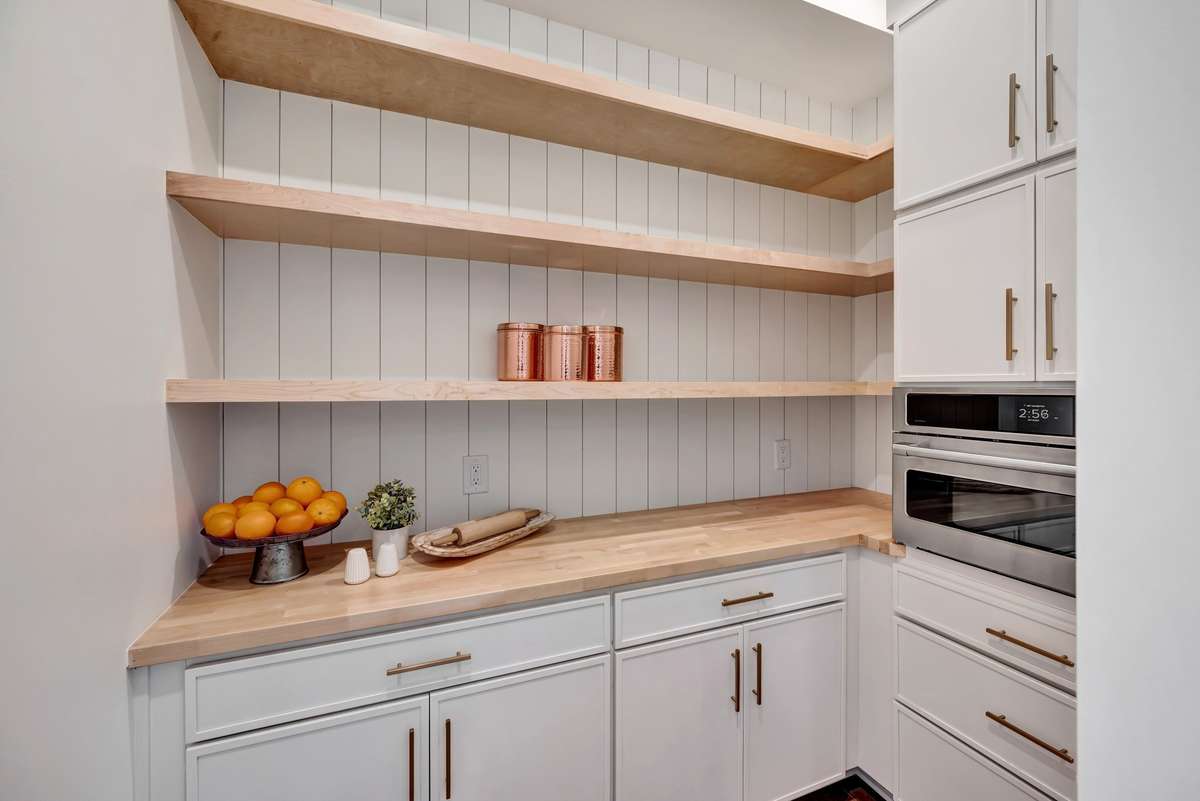 Butler’s Pantry just off the Kitchen with Ample Storage and Plenty of room to Organize!