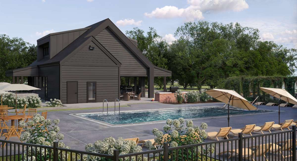 Amenity Building/Pool Rendering