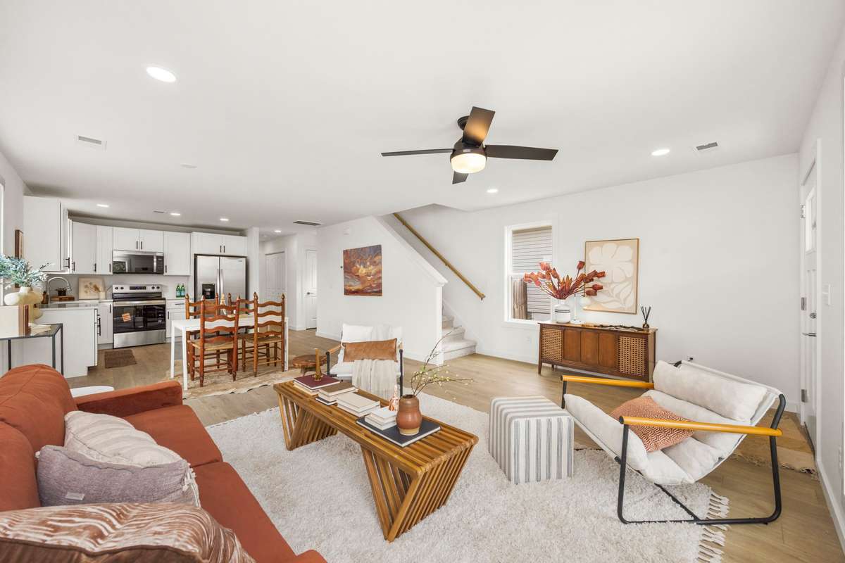 A view of your entire living space!  Lots of light and space
