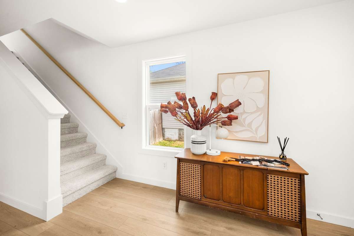 View of stairs to Bedrooms 2 & 3 and 2nd Bathroom