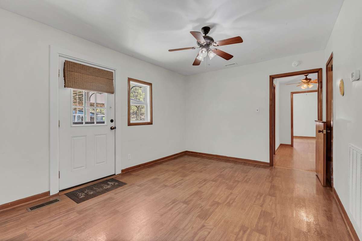Bedroom 3 has been used as a back entryway but can easily be converted back into a bedroom.  It is a good size and has a closet as well.