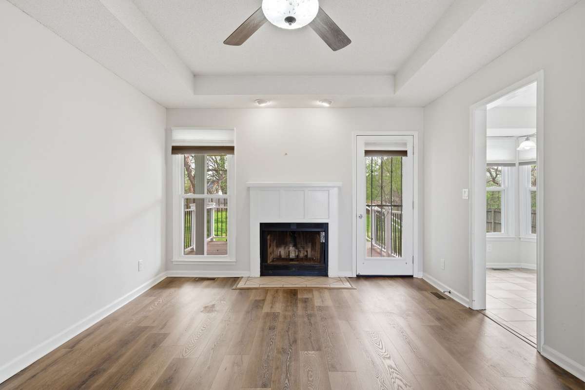 Wood fireplace
