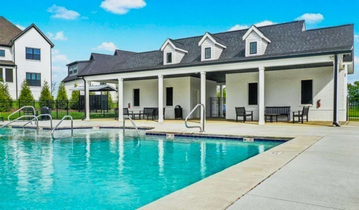 Amenities at August Park Include entry monument, pool with pool house, along with sidewalks throughout.