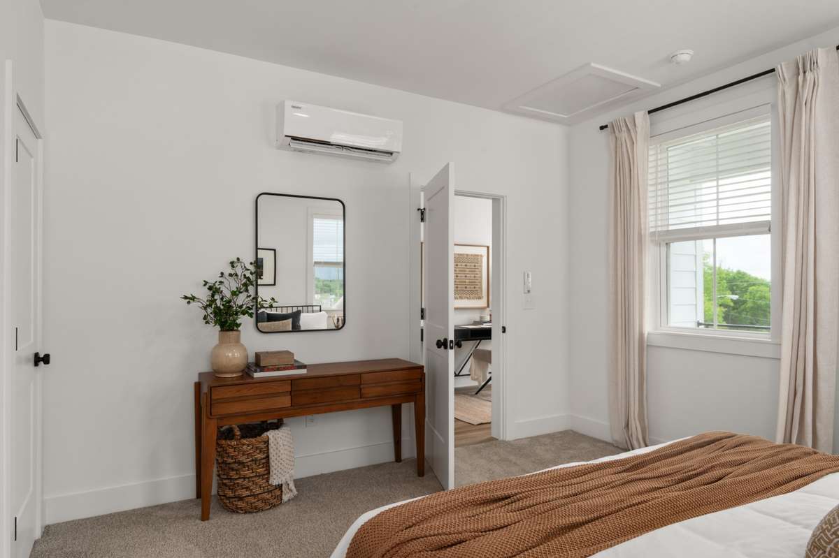 Staged model of same floor plan