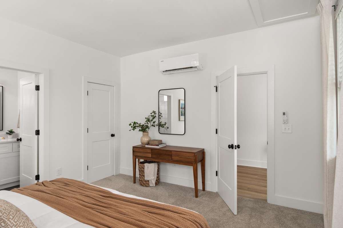 Staged model of same floor plan