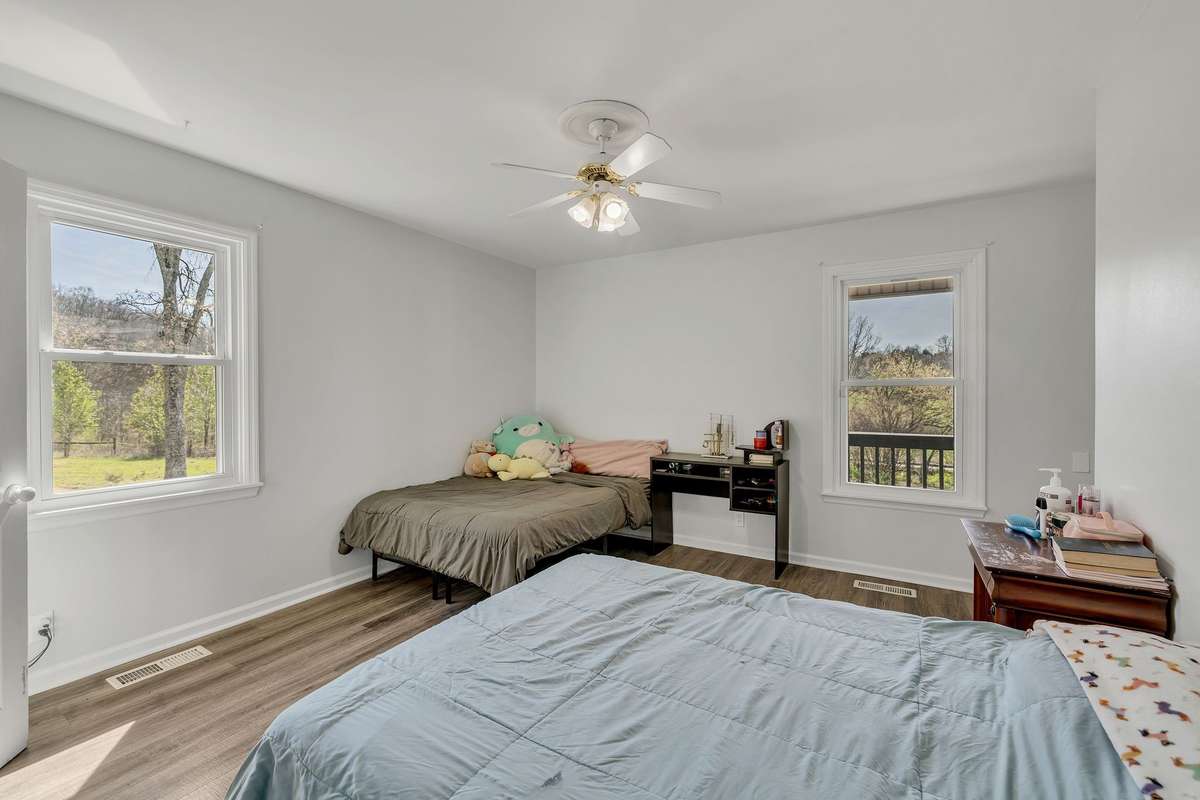 Bedroom @ 2 on main level. Nice and spacious and it has a huge closet.