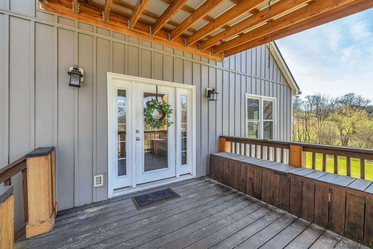 Side entry.  This porch is also a newer addition to the home.