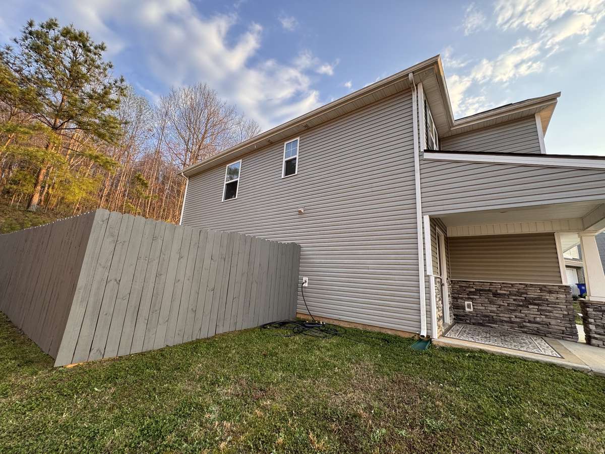 Fenced in Back and Side Yard