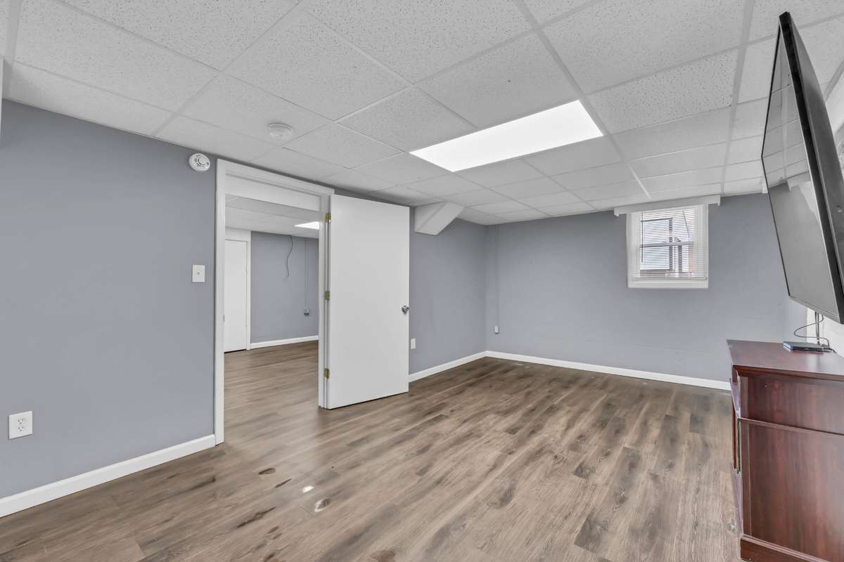Basement level rec room