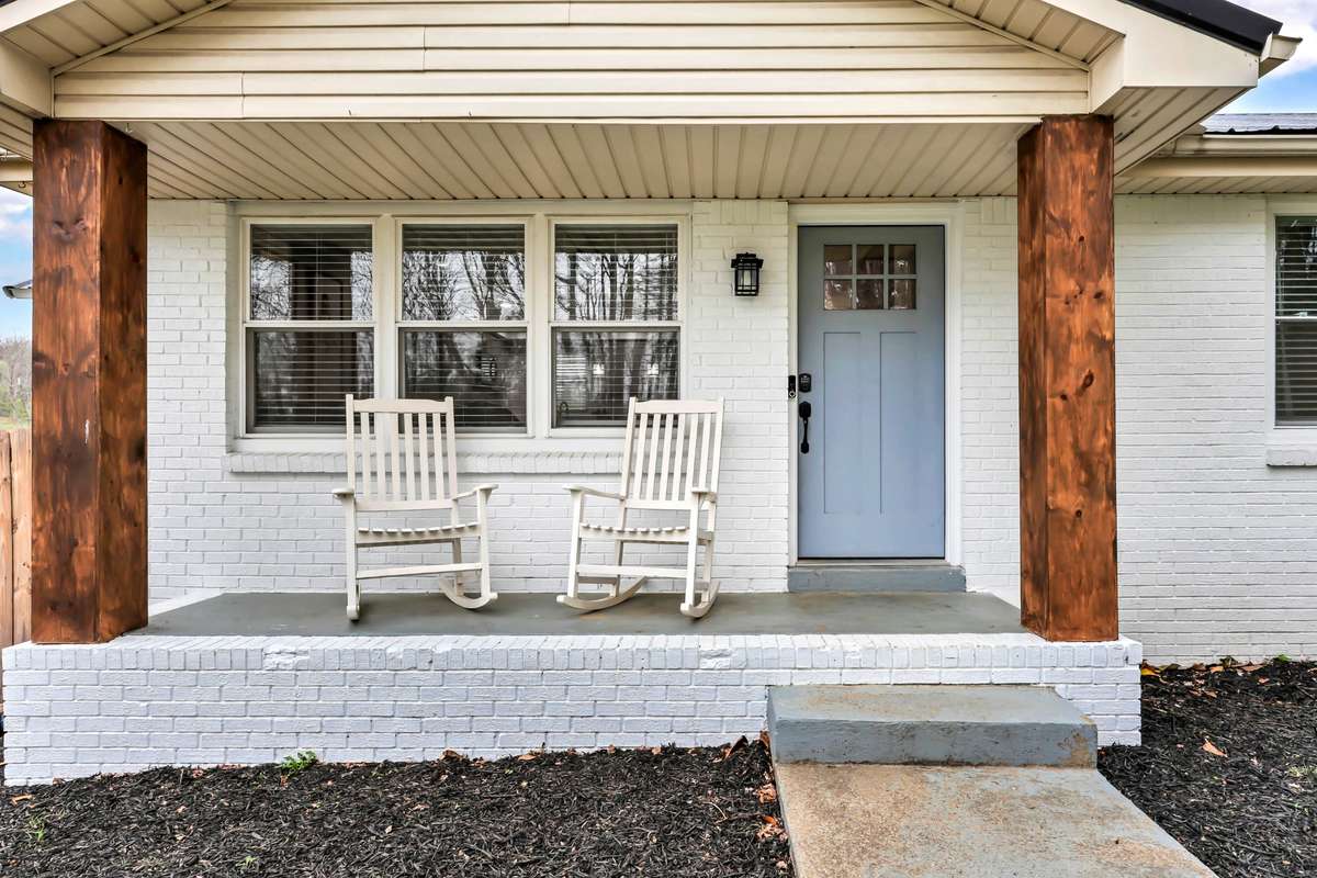 Covered front porch