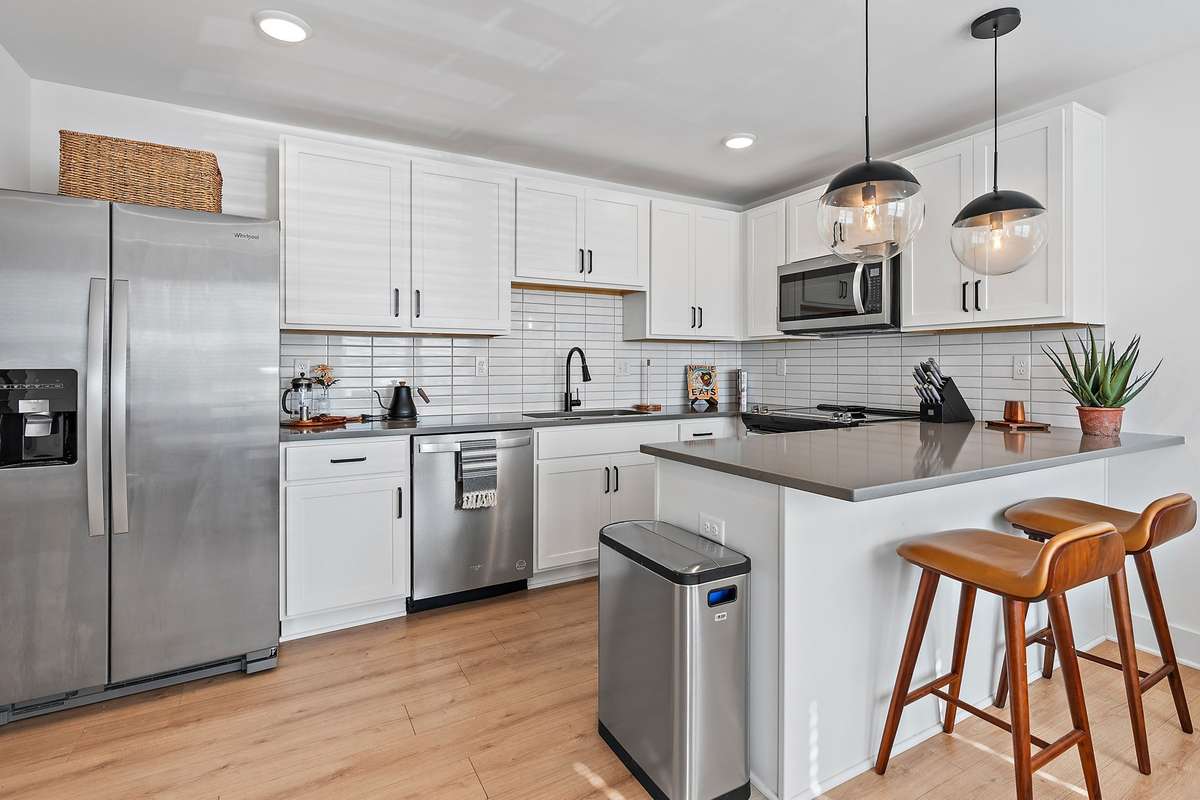 This photo is from a different unit in the development with the same floor plan.