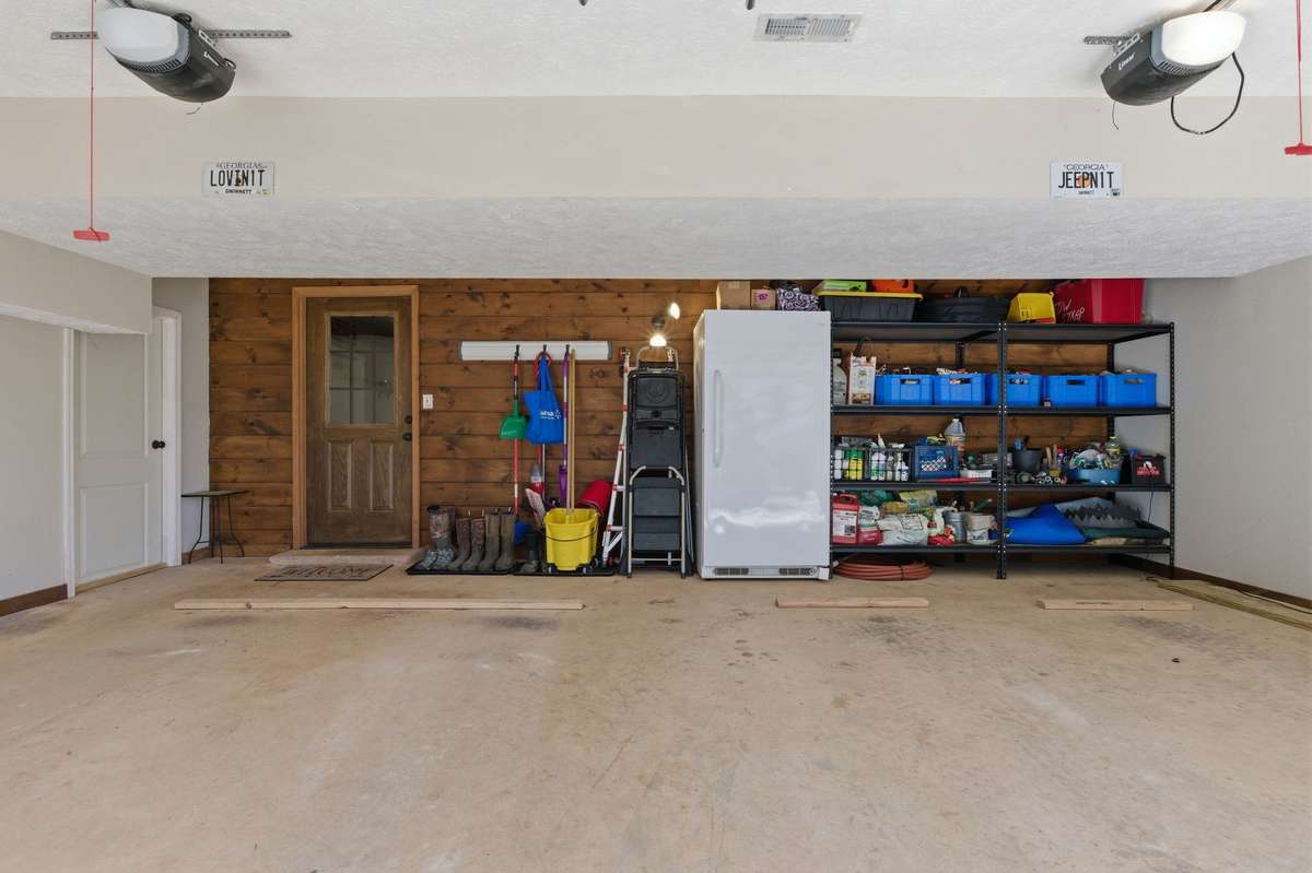 2 car attached garage