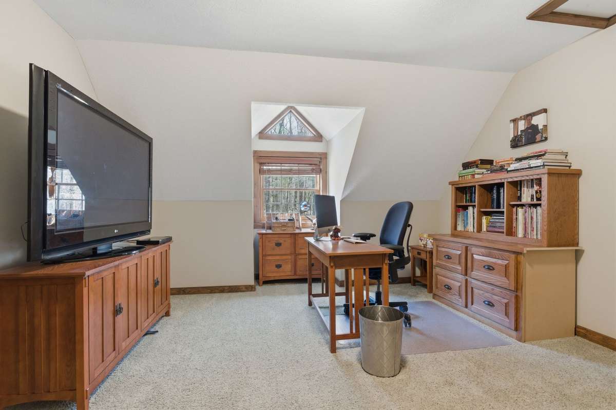 Upstairs bdrm used as an office