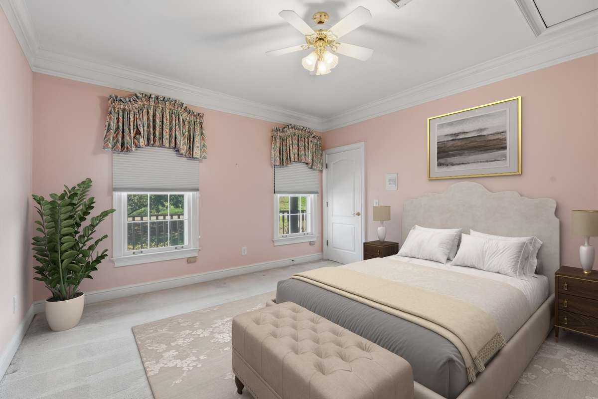 Upstairs Bedroom - Virtually Staged