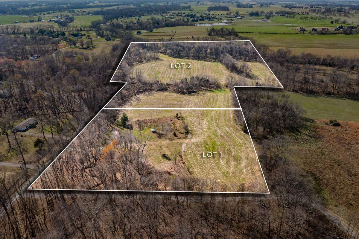 Lot 1 is 4154 Fykes Grove Road - 5 acre lot. Lot 2 is 26.88 acre lot that will be auctioned same day and time.
