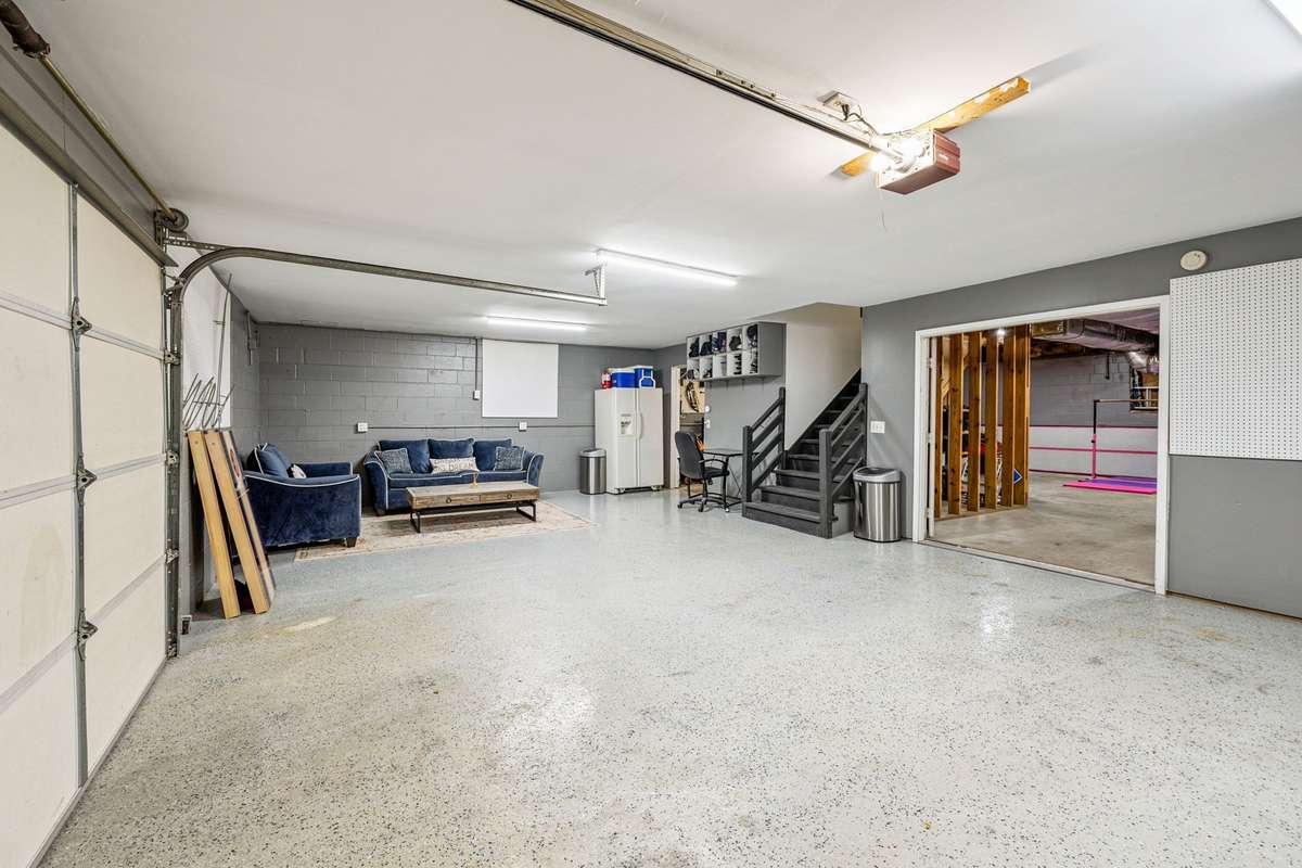 Look how clean this space is and there is 999 square feet of space that could be finished for an apartment, game room, Office. This doea not include the garage space.