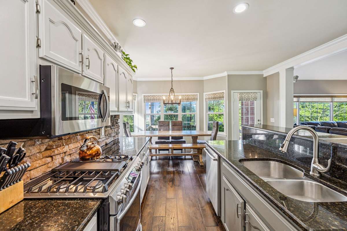 This home has unbelievable views all across the back of the home. Plus you can sit and watch the family in the pool