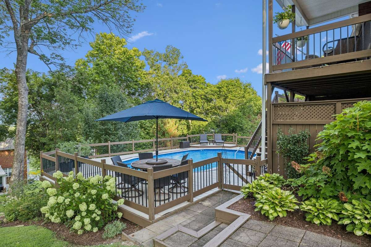 Every view of this home is amazing. It is beautifully landscaped