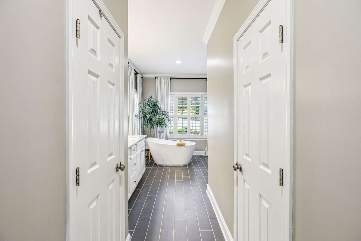 The Primary bath was just totally remodeled with a spa like feel