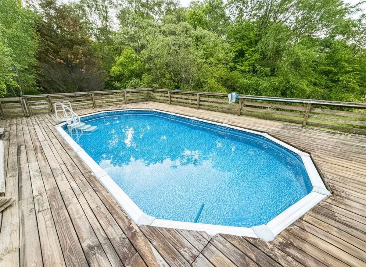Pool during the summer.