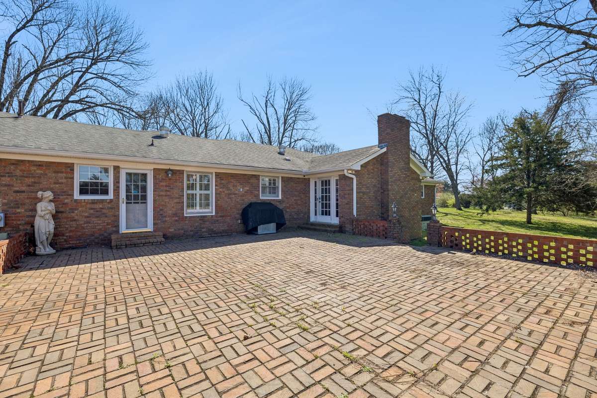 Huge brick patio