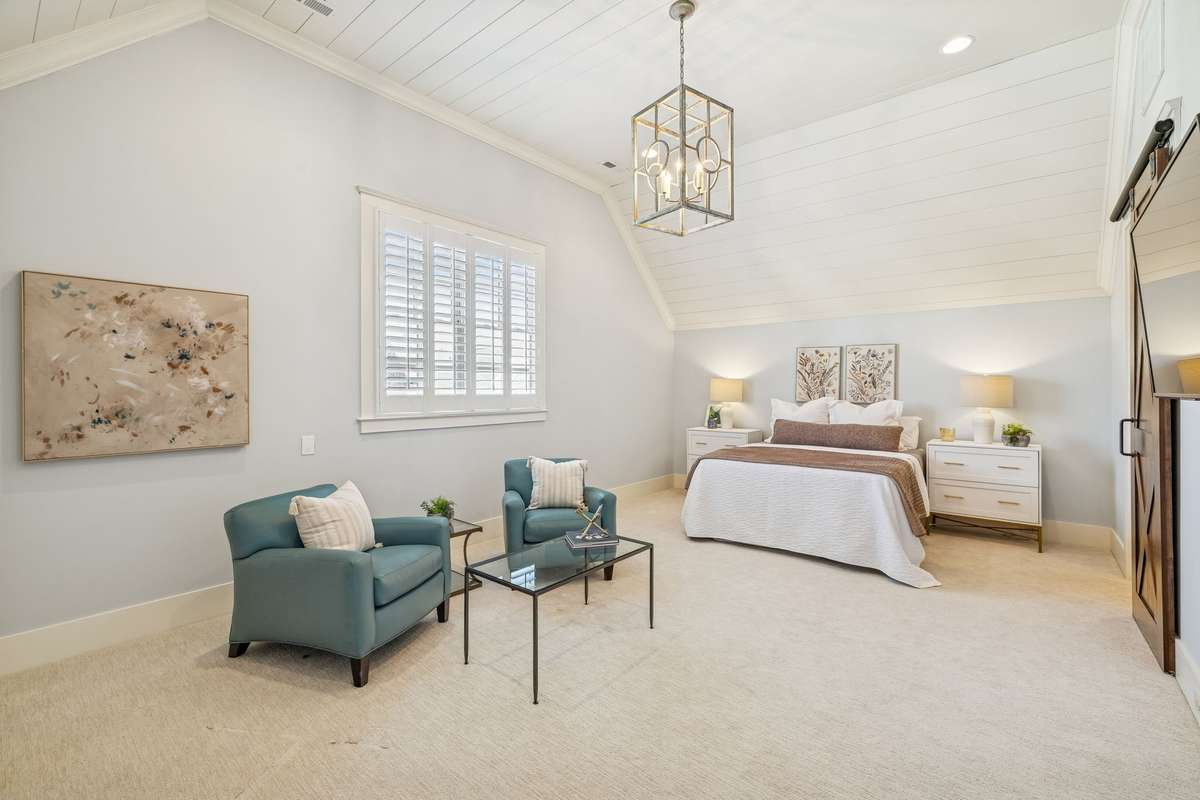 Flex space over garage with full bath and private entrance from garage