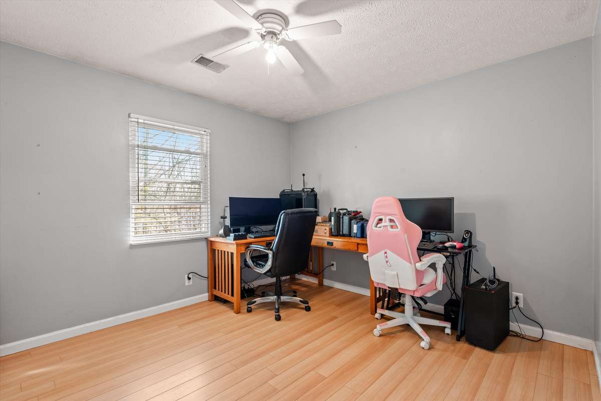 Third bedroom used as an office