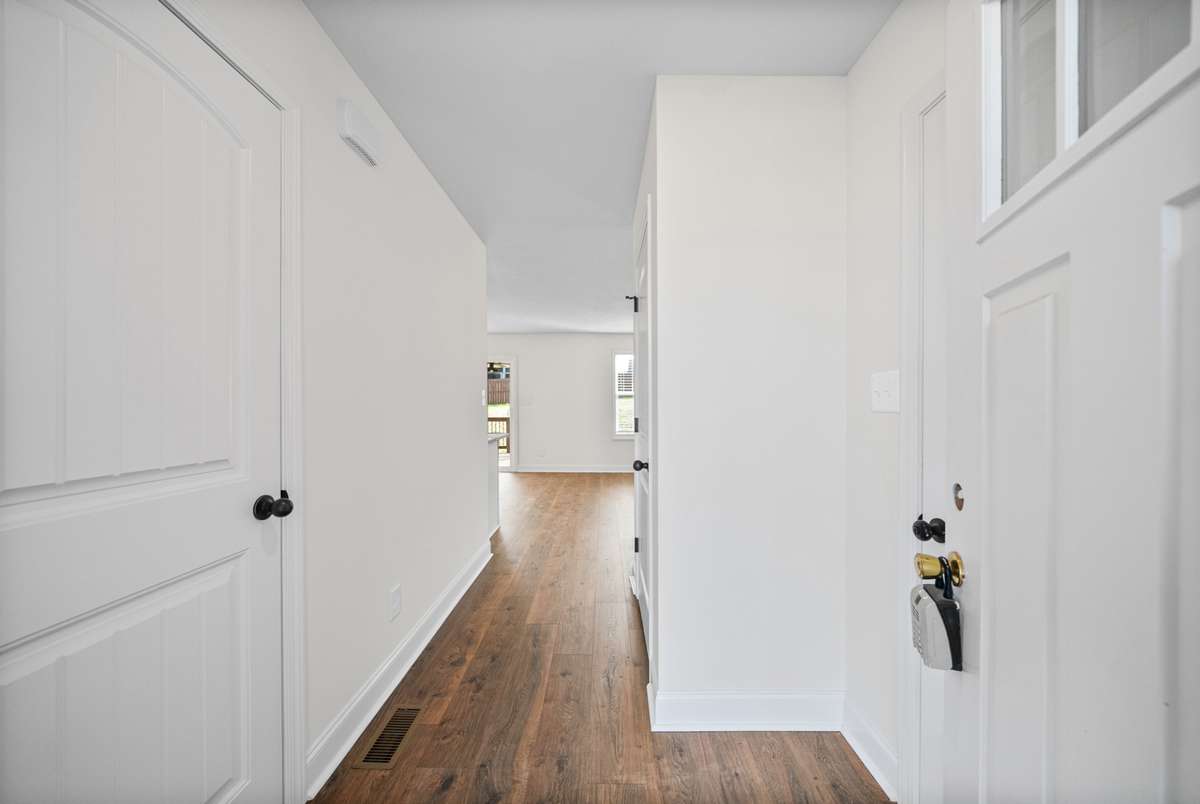 A beautiful foyer greets you as you enter inside the home.
