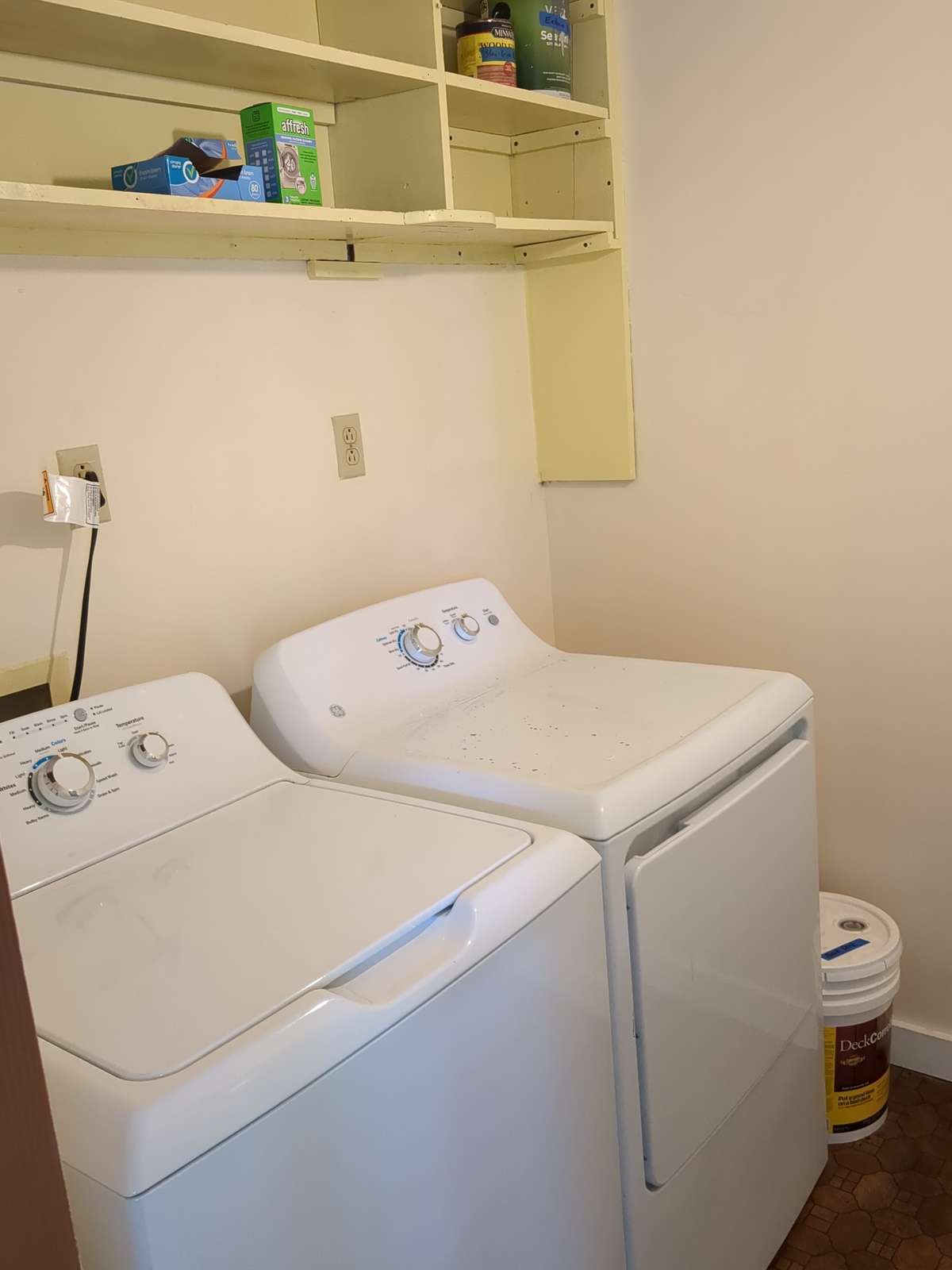 Nearby is your laundry room...