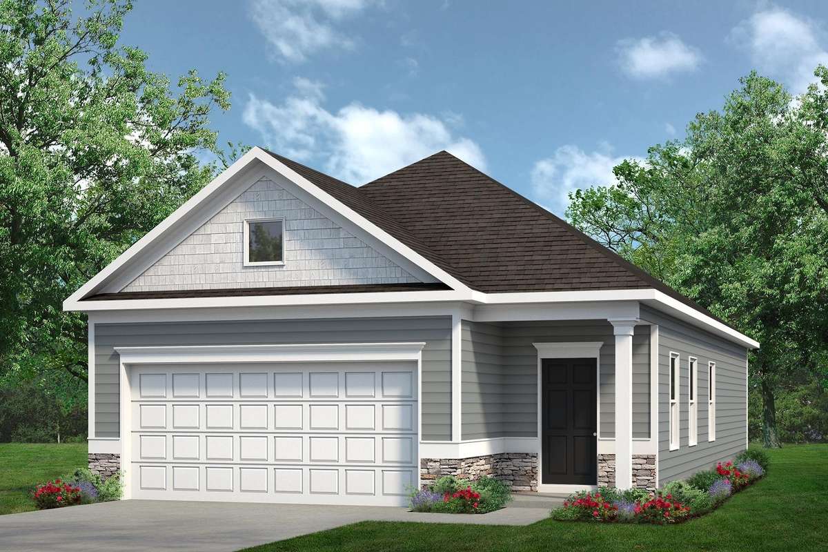 All Pics are of a model home of the Ryman Plan that has a right facing garage. Colors and selections are also different in this this listing.