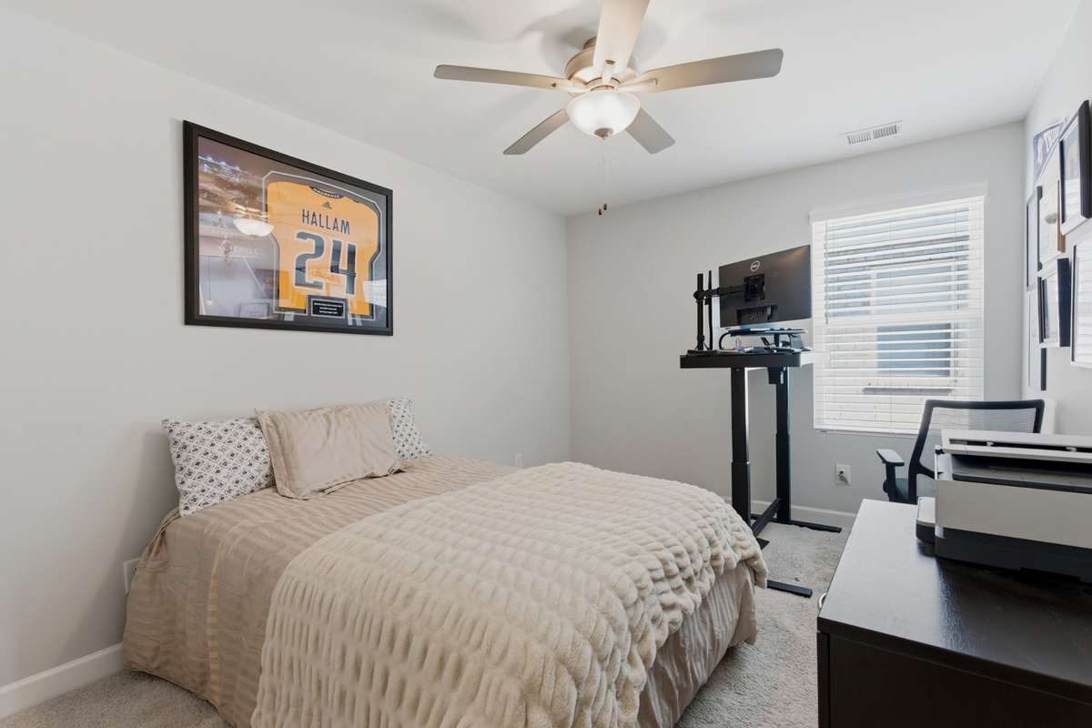 Guest bedroom #1 with a large walk-in closet