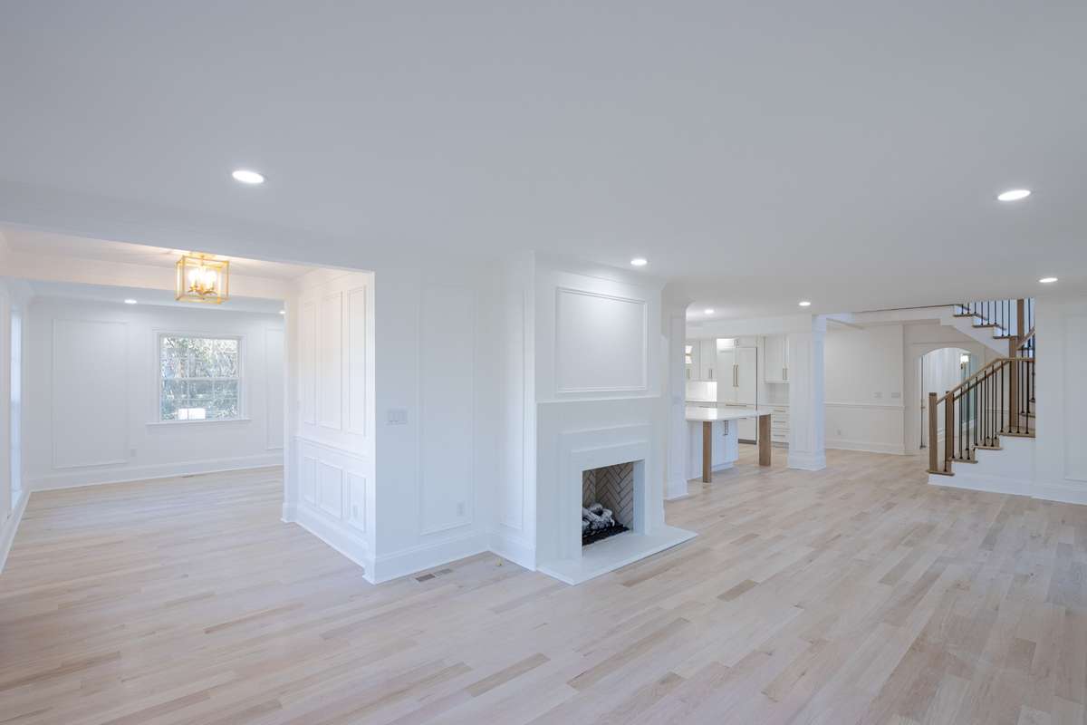 Open Living with Gas Fireplace