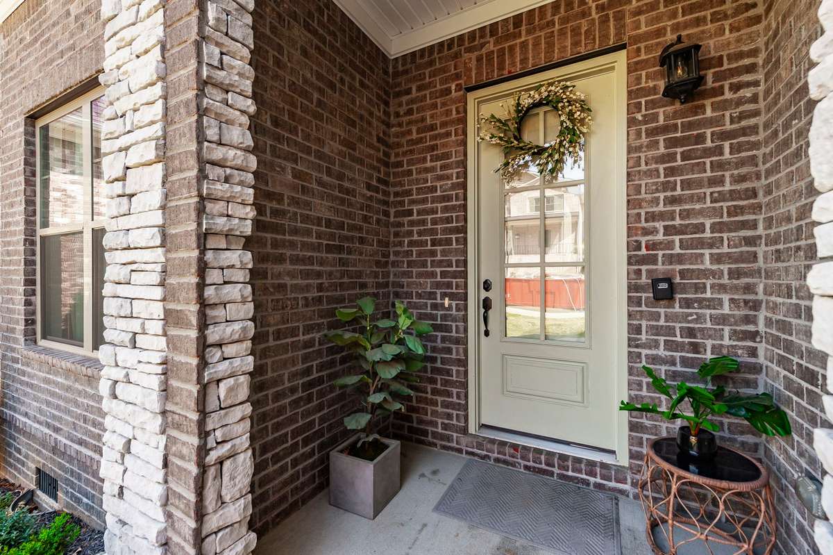 Guests and owners alike can enjoy a nice covered porch entryway.