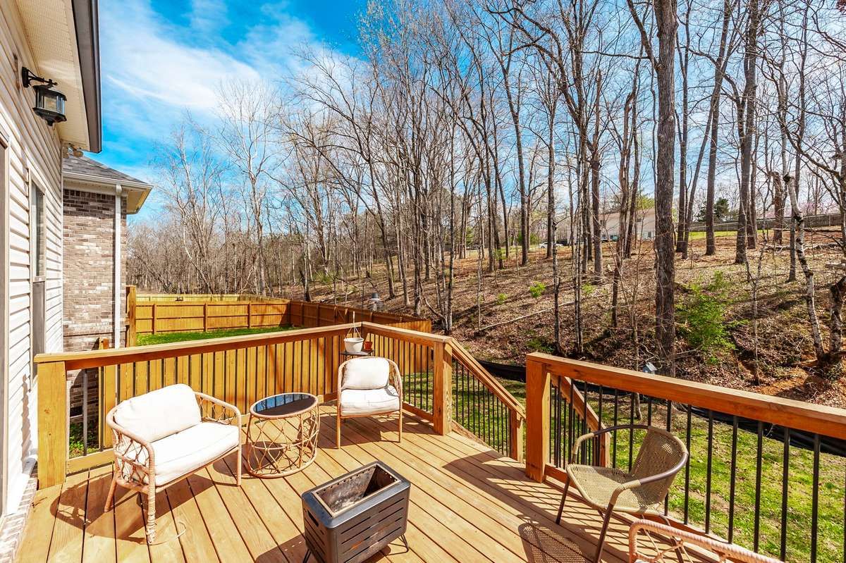 Possibly the most important upgrade to this property is this wonderful deck!